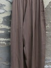 Mutedance 25 Autumn and Winter Elastic Wide Waist Drawstring Casual Pants Series Floral Dye MD-MD25FW76-sand (MD25FW71)